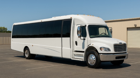 Exterior of Charter Bus Company Davenport's 20 Passenger Mini bus in Davenport