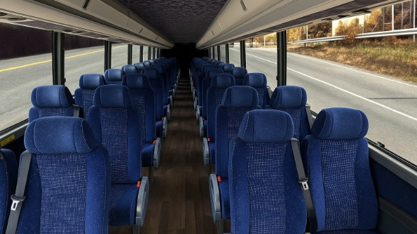 Interior of Charter Bus Company Joliet's 20 Passenger Mini bus in Joliet