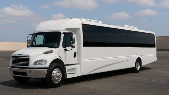 Exterior of Charter Bus Company Davenport's 25 Passenger Mini bus in Davenport