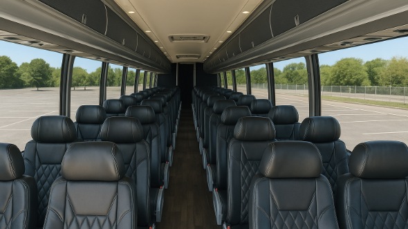 moline 54 passenger charter bus rental