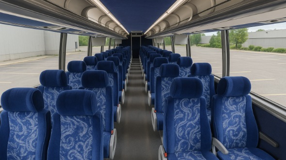 moline 56 passenger charter bus rental