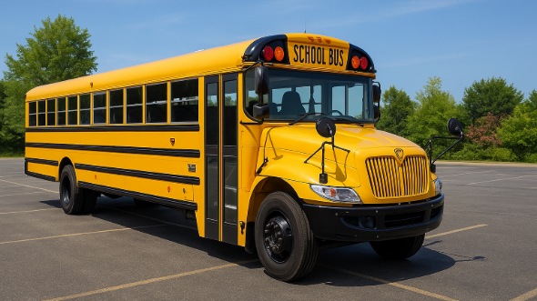 Exterior of Charter Bus Company Moline's School Bus in Moline